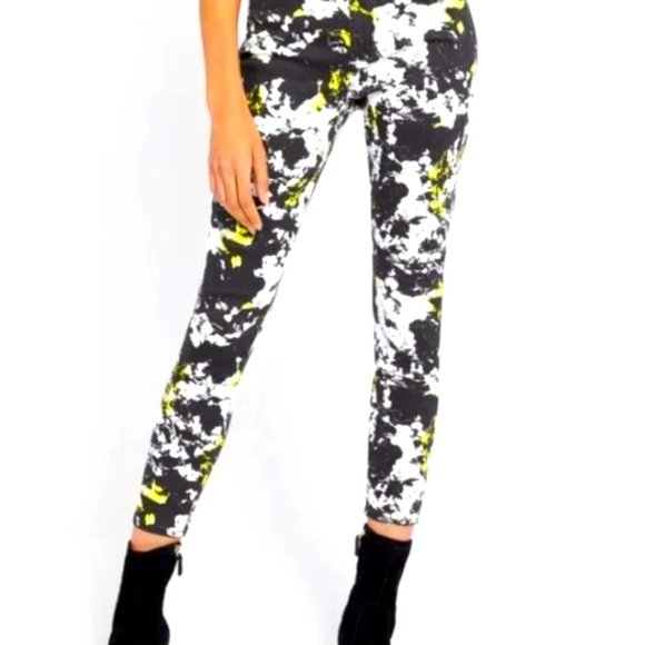 Alice + Olivia Good High Rise Ankle Skinny Splatter Jeans size 30 - Picture 1 of 14